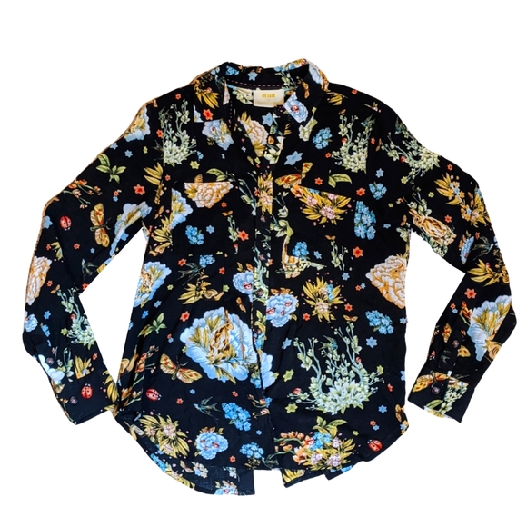 Anthropologie Tops - Maeve by Anthropologie Button-Up Long Sleeve floral M